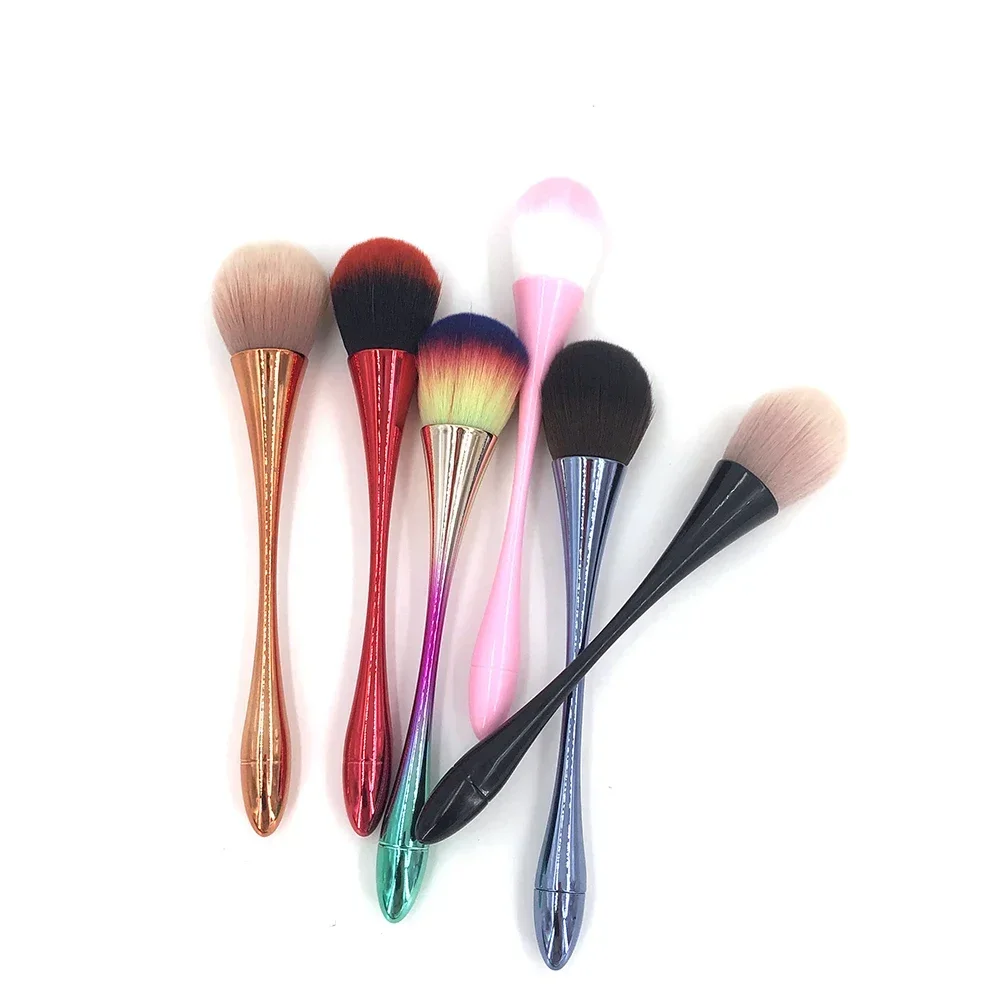 Brocha para colorete en polvo de oro rosa, brocha de maquillaje , cosmética grande para cara, brocha colorete, herramienta de maquillaje