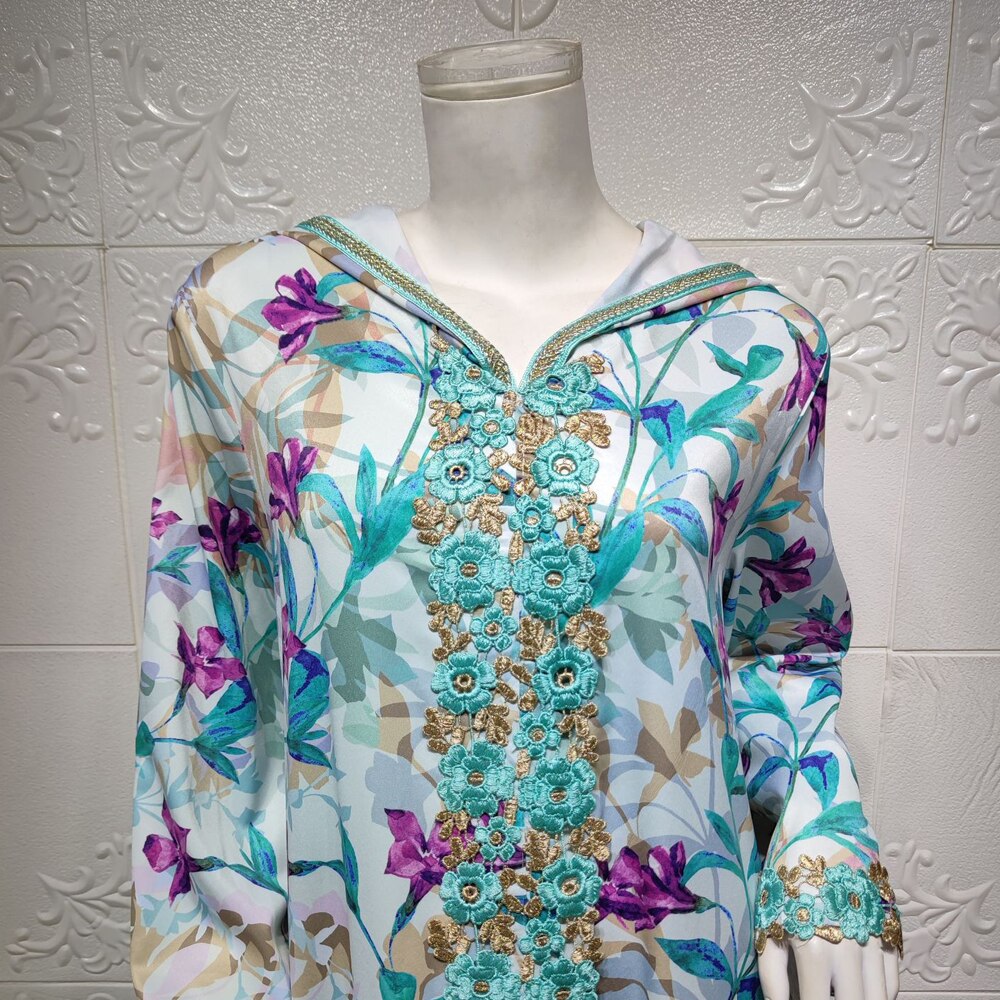 MD No velo Abaya Dubai Turquía musulmana vestido Bohemia manga larga Abayas vestidos islámica ropa de mujer