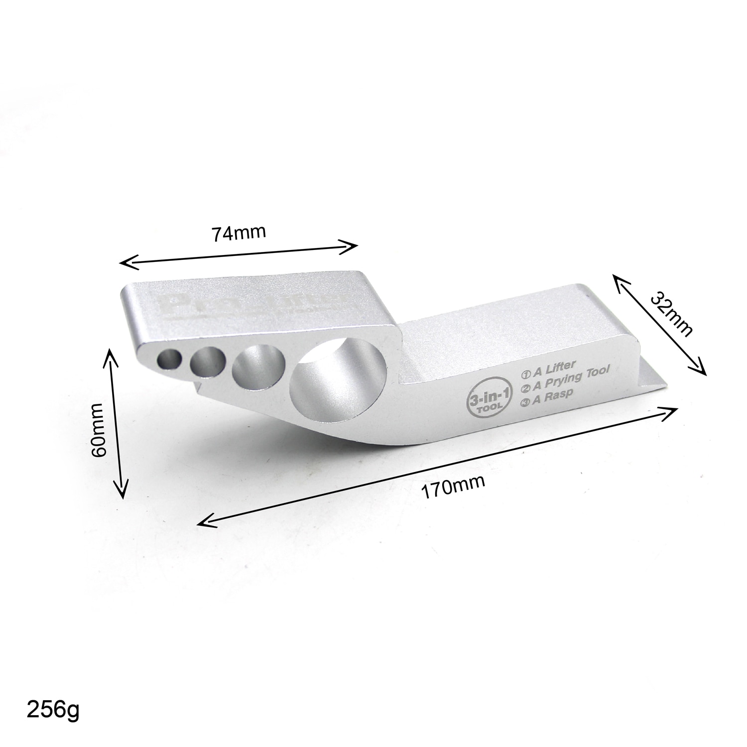 3-in-1 Multifunctional Lifter Prying Tool Rasp Aluminum Alloy Door Lifter Drywall Plaster Sheet Lifting Tool