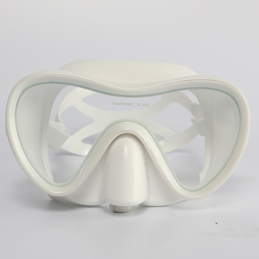 Onderwater laag volume freediving masker scuba duikmasker: Wit