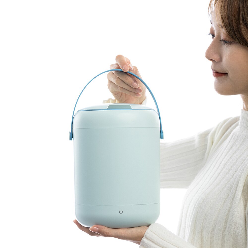 Mini lavadora portátil automática para dormitorio, ropa interior de viaje, capacidad de 2.8L, pequeña: Azul