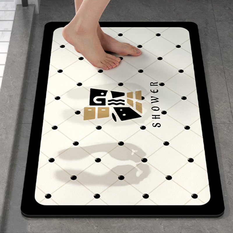 Super Absorbent Bath Mat Quick Drying Bathroom Carpet Non Slip Shower Room Floor Mats Kitchen Living Room Doormat Home Decor