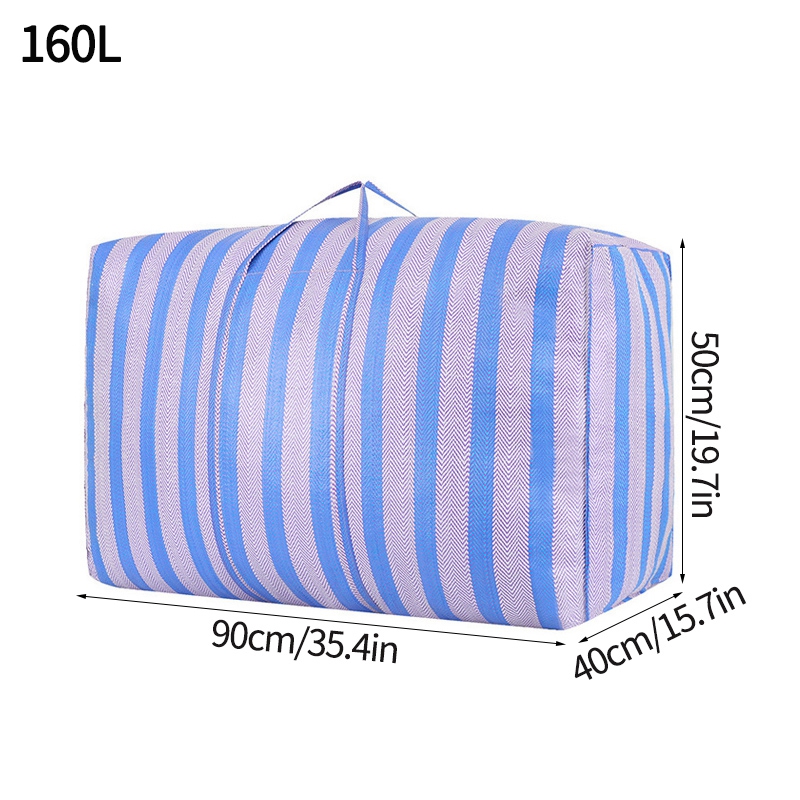 Waterproof Foldable Nylon Luggage Bag Clothes Quilt Storage Bag Quilt Organizer Luggage Package with Zipper Closet Organizer: XL 90x50x40cm