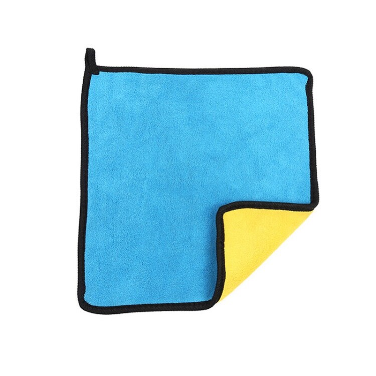 Herramienta de limpieza de toallas para lavado de coches paño de microfibra Ultra suave para pulir la cera del coche: blue 30X30