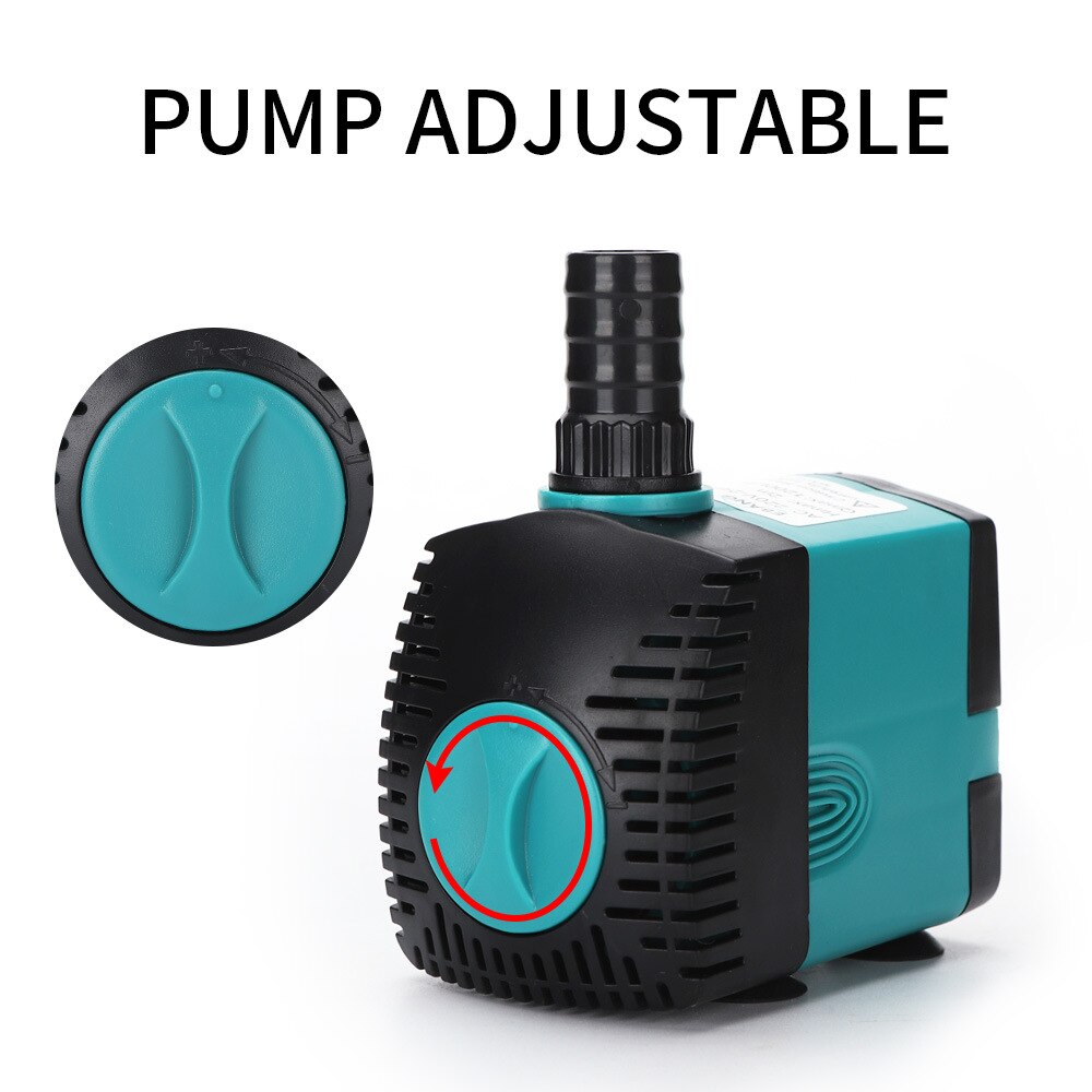 3/6/10/15/25W Ultra-Quiet Submersible Water Fountain Pump Filter Fish Pond Aquarium Water Pump Tank Fountain
