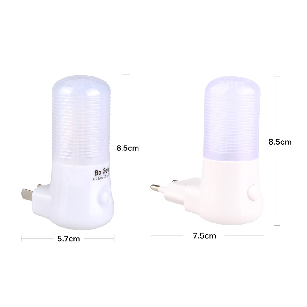 Led natlys sengelampe vægstik lampe eu/us plug  ac 110-220v boligindretning lampe til børn baby soveværelse