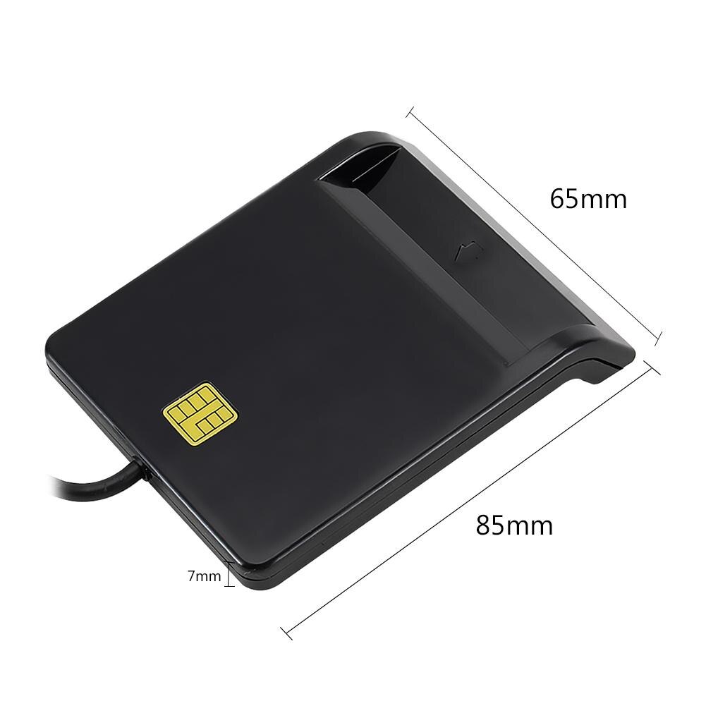 Usb-smartcard-lesegerät, dnie-atm-cac-ic-id-sim-kartenleser-kloner-anschluss für windows 7/8 und linux für intelligente steuererklärungen, bank