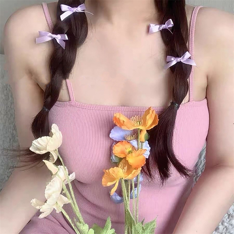 Horquilla con lazo pequeño para niña, Mini lazos para el pelo, accesorios para el cabello para niña