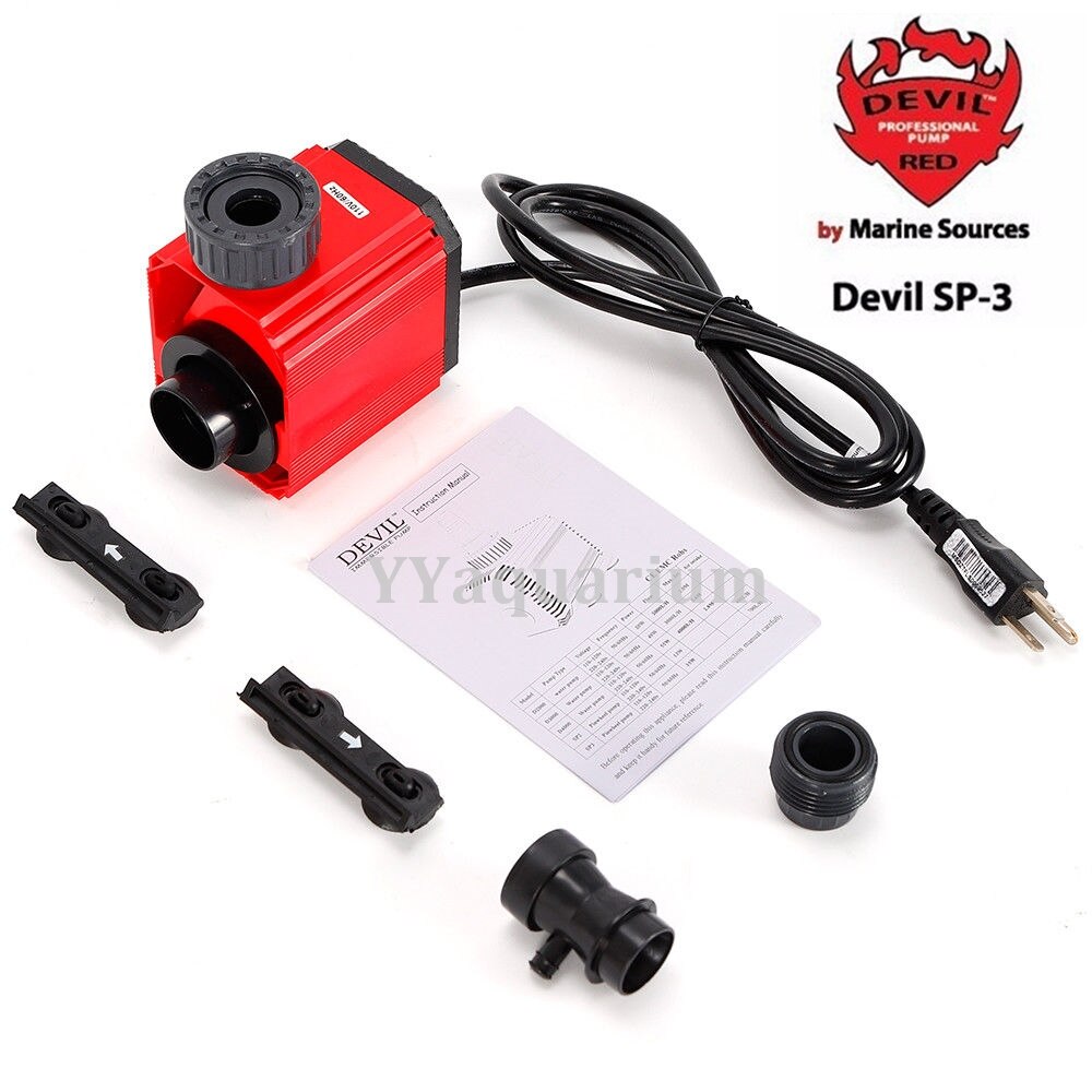 Marine Sources Needle Wheel Pump for Protein Skimmer W/ Air Intake Venturi Submersible Pinwheel Rotor Pump Red Devil SP3 SP2 SP1