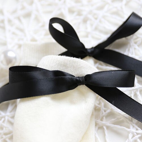 Spedbarn baby barn jente sløyfe perlestrømpe solid bomull strømpebuksestrømper høst vinter prinsesse varme tights sett 0-7y