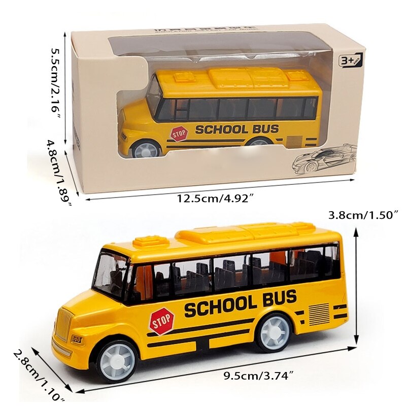 Simuleren Prachtige Lichaam Model Schoolbus Speelgoed Met Pull-Back Fit Voor Kids