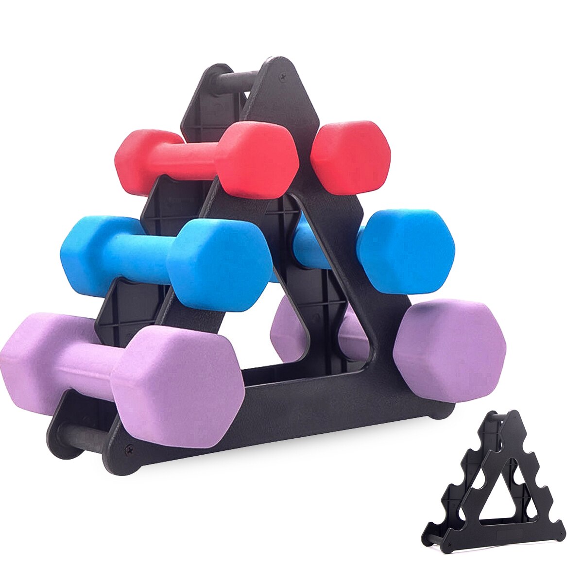 Dumbbell Storage Rack Stand 3-layer Hand-held Dumbbell Storage Rack For Home Office Gym Sport Exercise Accessories: Blue