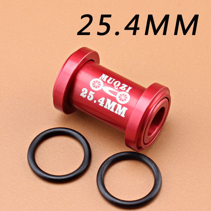 MUQZI Mountain Bike Soft Tail Frame Rear Shock Absorber Shock Absorber Turn Point Riding Modified After The Gall Bushing: Red   25.4MM
