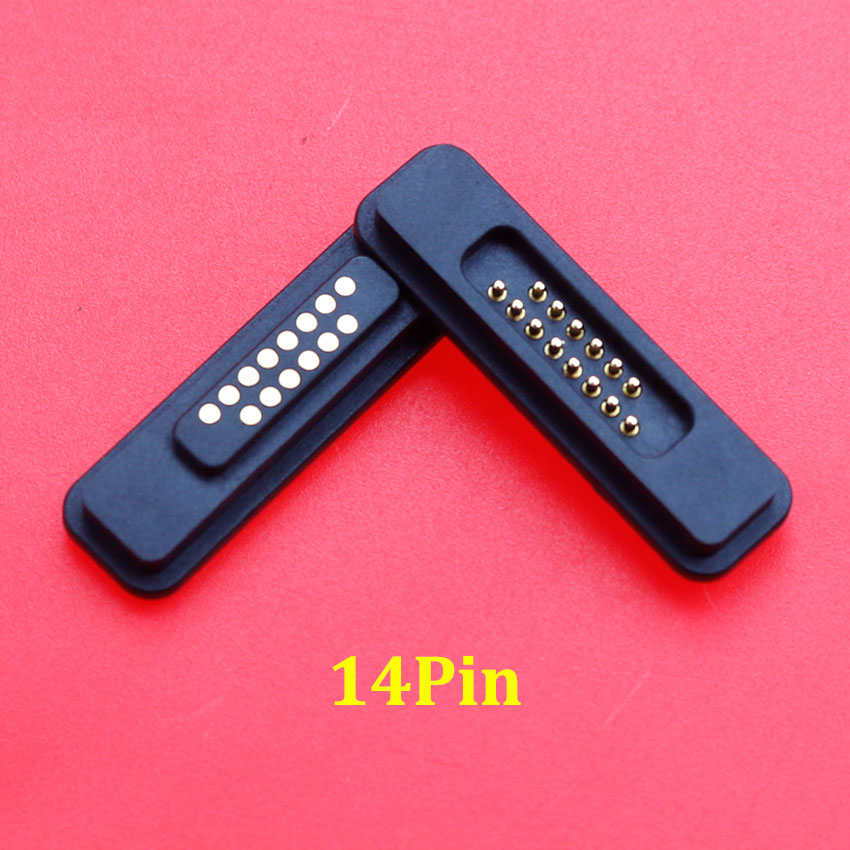 1Pair 13/14/15/16/17/18/19/20Pin Waterproof Magnetic Pogo Pin Connector 2A Male Female Pogopin Spring Loaded DC Power Socket: Dark Grey
