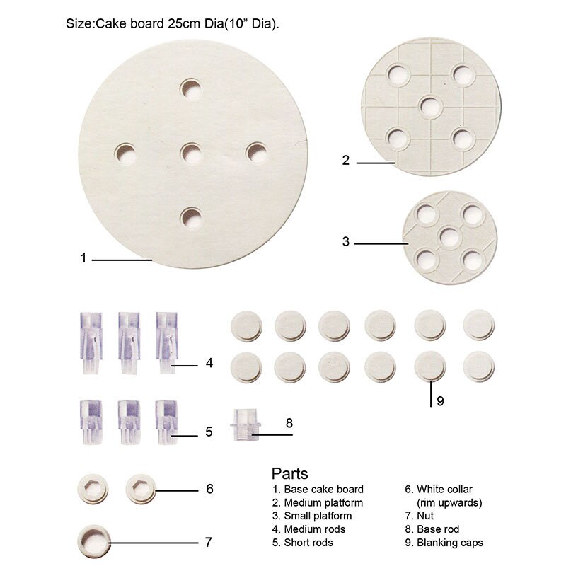 Juego de tortas antigravedad con varios soportes para pastel con capas, herramienta para hornear y decoración de bodas, molde estructural para tartas QA 135 1 Juego