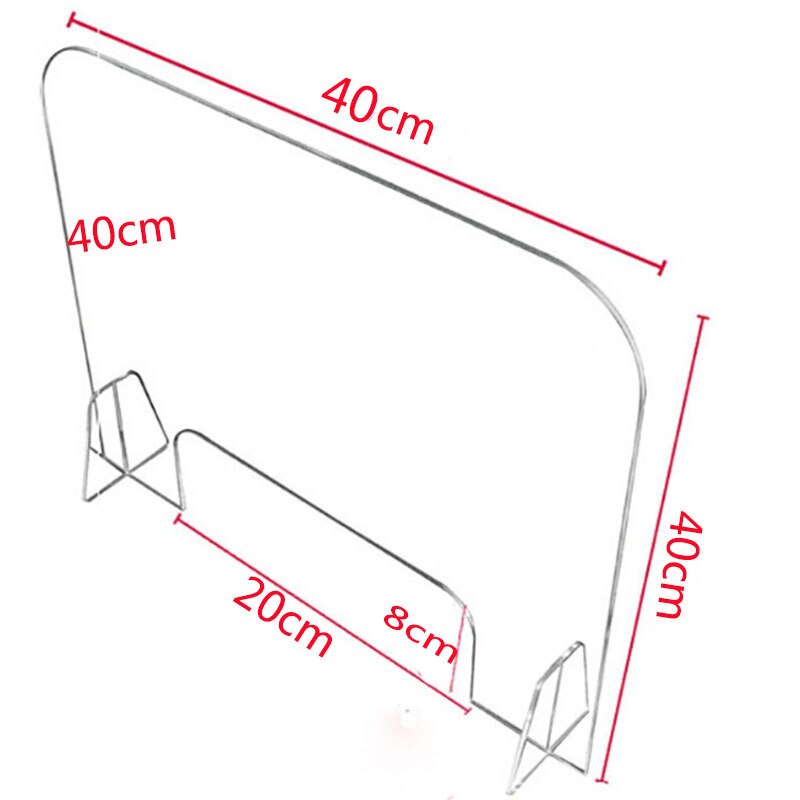 transparent Sneeze Guard Shield Protection Safety Counter Top Perfection Reception Counter Side Office Reception Droplet Defense