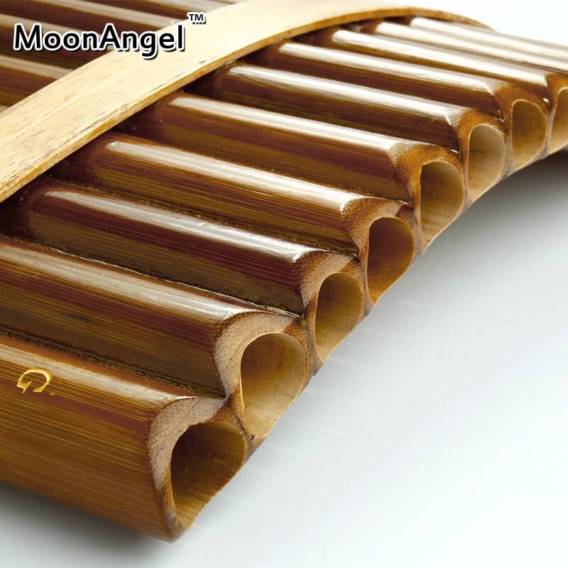 15 Pipes Pan Flute Item Woodwind Flauta G Key Curved Handmade Bamboo Flauta Xiao Handmade Panflute Flauta Musical Instruments