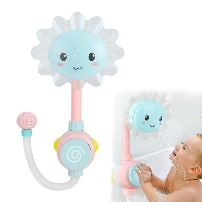 Baby Sonnenblumen Schlecht Spielzeug Badewanne Duschen Baden tüllen Saugnäpfe Falten sprühen Wasserhahn Spielen Schlecht Sonne Blume Wasser Spielzeug