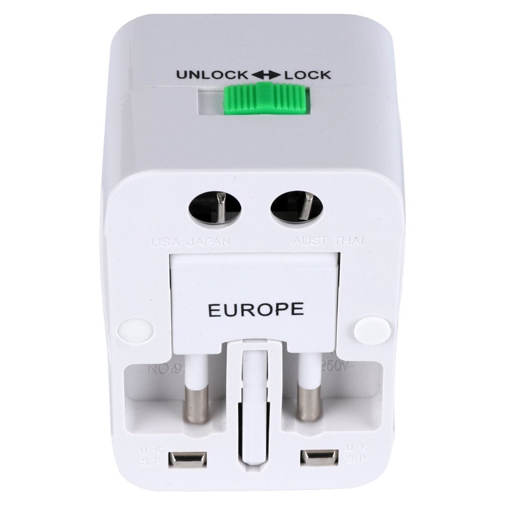 KOOYUTA Universal International Plug Adapter All-In-One Travel AC Power Adapter Adaptor Charger AU/EU/US/UK Converter Plug