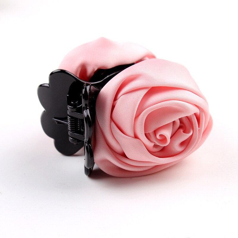 1 PC pince à cheveux Rose cheveux griffes Clips accessoires pour femmes filles cheveux crabe pince épingle à cheveux chapeaux style accessoires: Pink