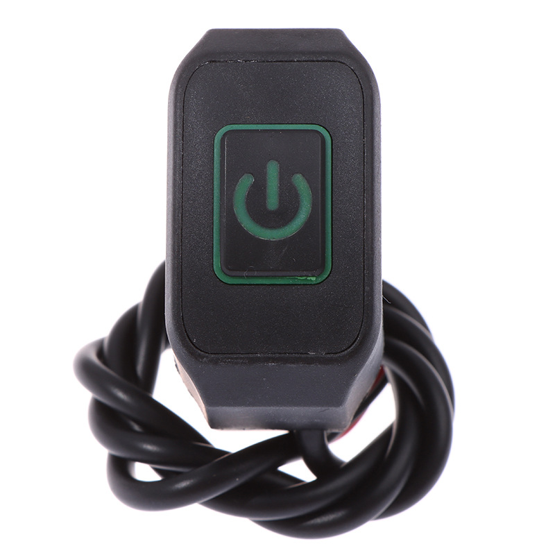 Motorrad-Lenkerschalter, 22 mm, 12 V, Ein-/Aus-Geschmack, universeller wasserdichter Motorrad-Anschluss, Steuerschalter, Moto-Zubehör: Elfenbein