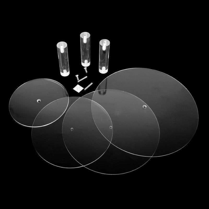 3/4/5/6/7 Tier Acrylic Wedding Cake Stand Crystal Cup Cake Display Shelf Cupcake Holder Plate Birthday Party Decoration Stands