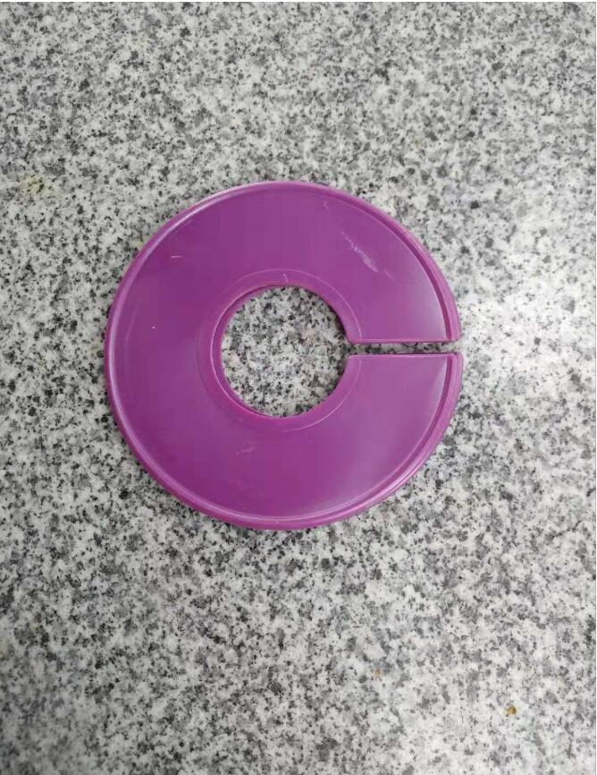 5 lege Ronde Rack Plastic Kleding Ring Maat Verdelers Past Ronde Vierkante Buis Kledingstuk Tags Maat Markering Ring: Licht Paars