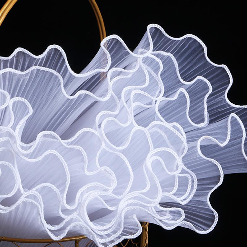 onda filato fiore avvolgere carta perla d'argento oro ordinare onda pizzo filato mazzo fai da te confezione regalo decorazione per feste 28cm * 4.5m: Grigio chiaro