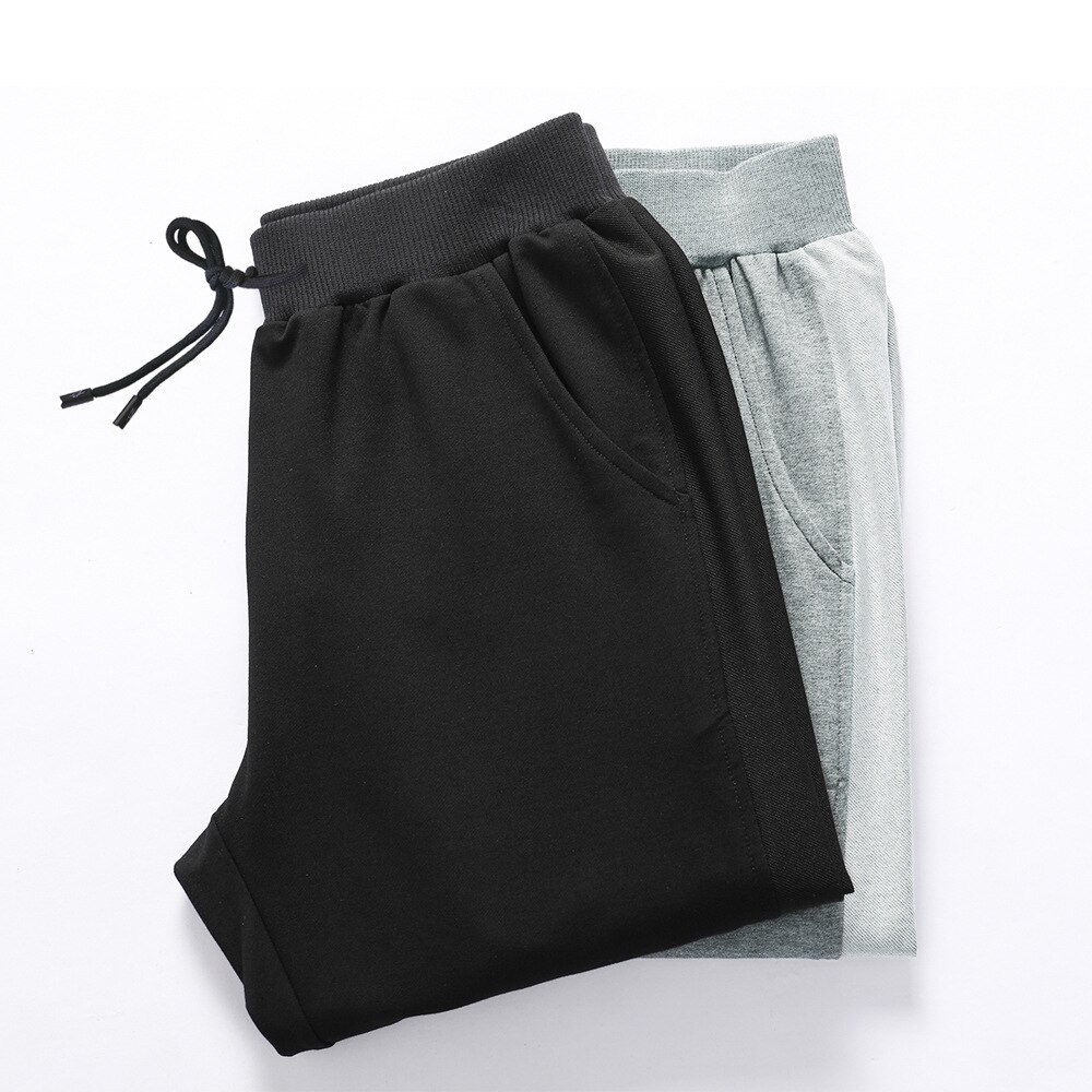 Negen-Punt Broek Mannen Zomer Sport Running Pure Katoenen Broek Met Waisted Harembroek Casual Dunne Broek Losse trend