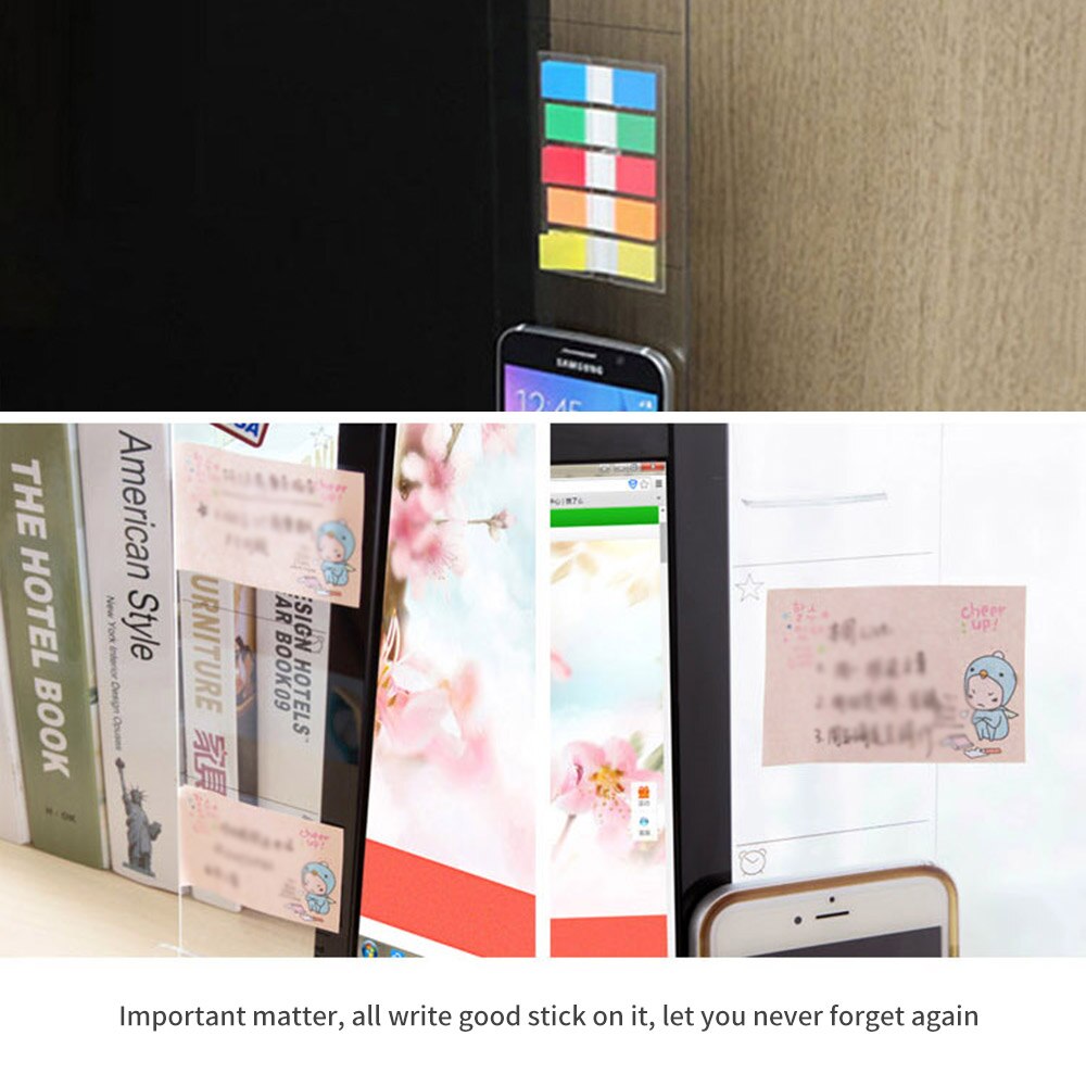 Computer Screen Acrylic Message Board Computer Monitor Side Panel Sticky Note Board With Charging Hole Phone Holder