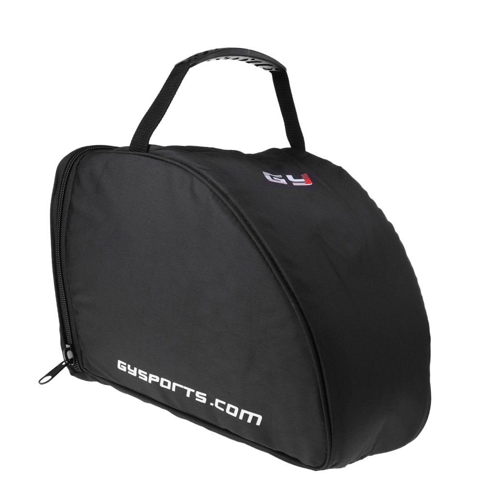 Portable Ice Hockey Helmet Bag Padded Protection Goalie Mask Equipment Storage Bag Black