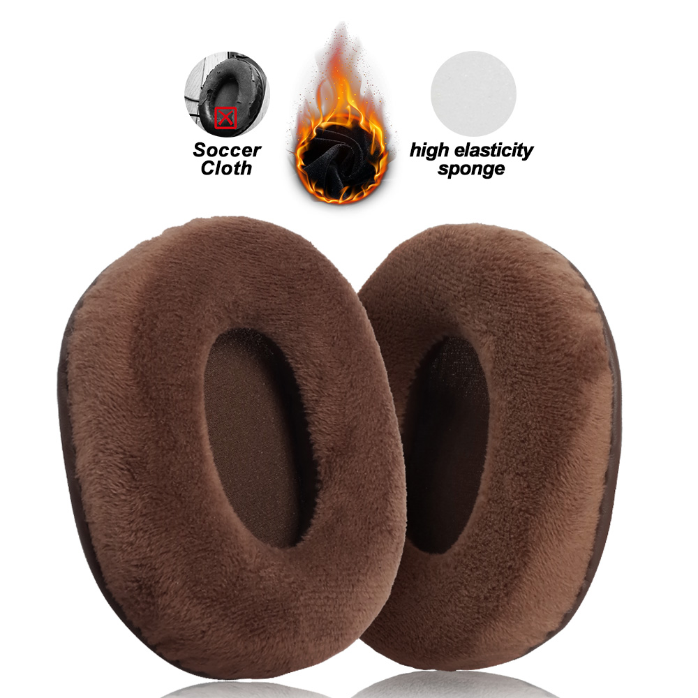 Almohadillas para auriculares OneOdio A70 A71, almohadillas de repuesto para auriculares, orejeras, tela de malla suave, cubiertas para memoria, proteína de esponja: Nieve
