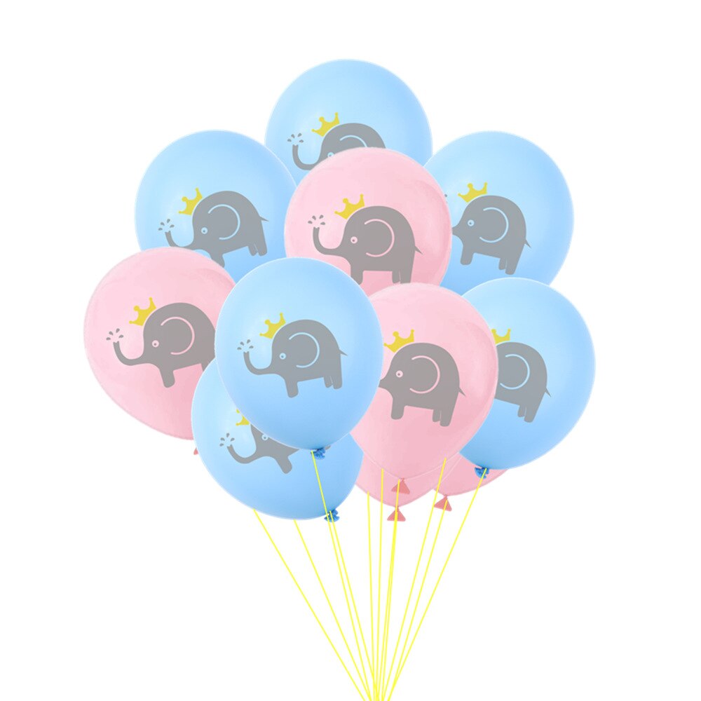 12 pouces dessin animé bébé éléphant impression latex ballon mariage mariage enfants fête d'anniversaire décoration ballon bébé douche