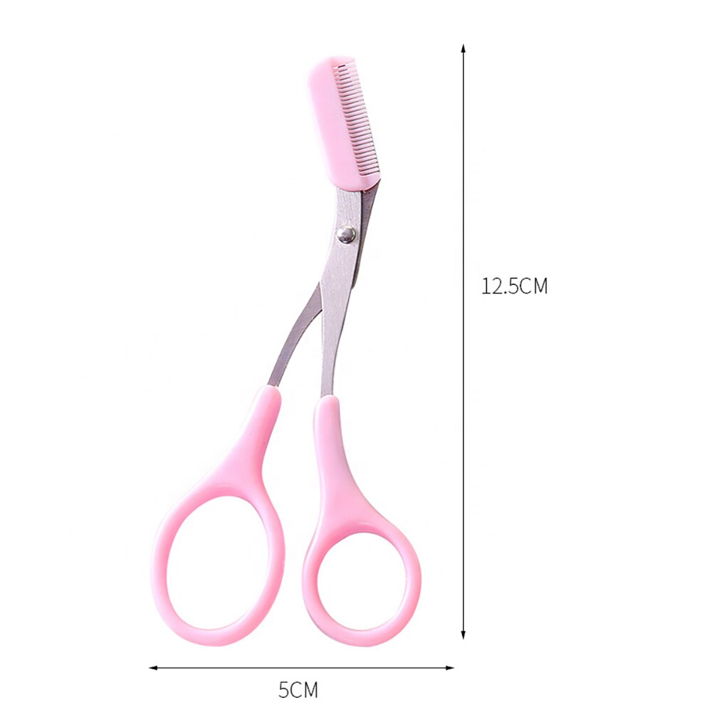 Ciseaux de maquillage avec peigne pour sourcils, accessoires cosmétiques, outils