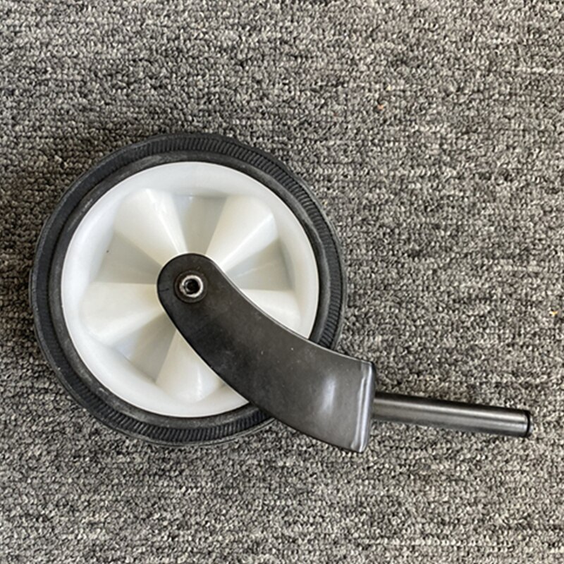 ALWAYSME 5 Inches Width 1.5Inches Solid Wheels With Fork For Utility Wagon Carts, Hand Trucks, Lawnmowers