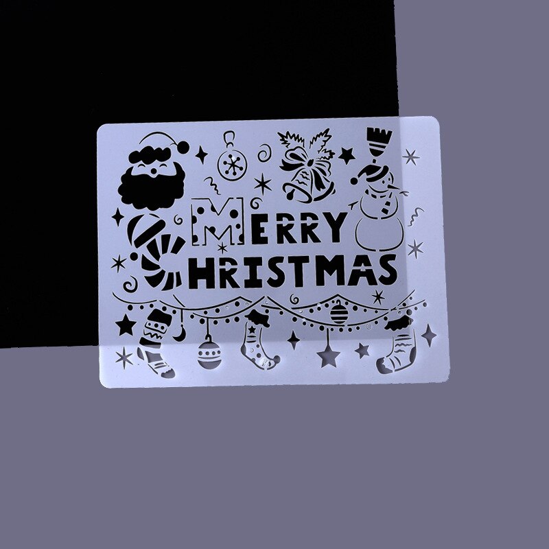 A4 Hollow Painting Stencil Spray/hand Painting Template Pre Tracing Ruler Stencils for DIY Scrapbooking Journal Decoration: No.6