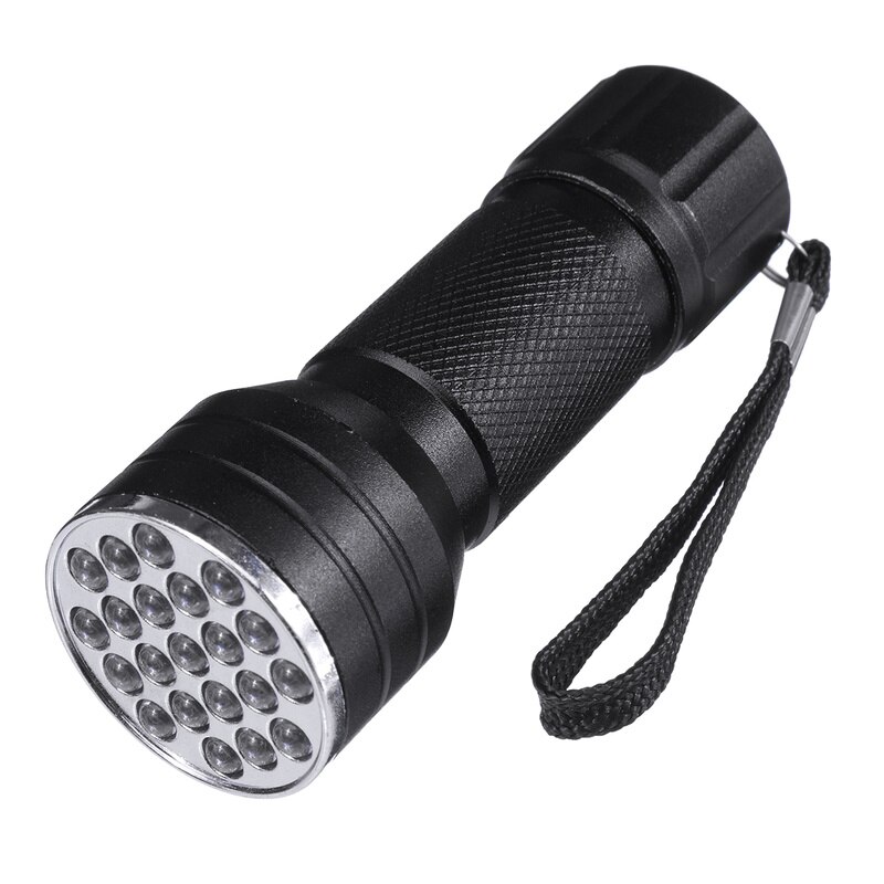 21 led uv lommelygte ultraviolet sort lys 395-400nm led uv lommelygte fakkel lys uv detektionslampe til detektionsinspektion