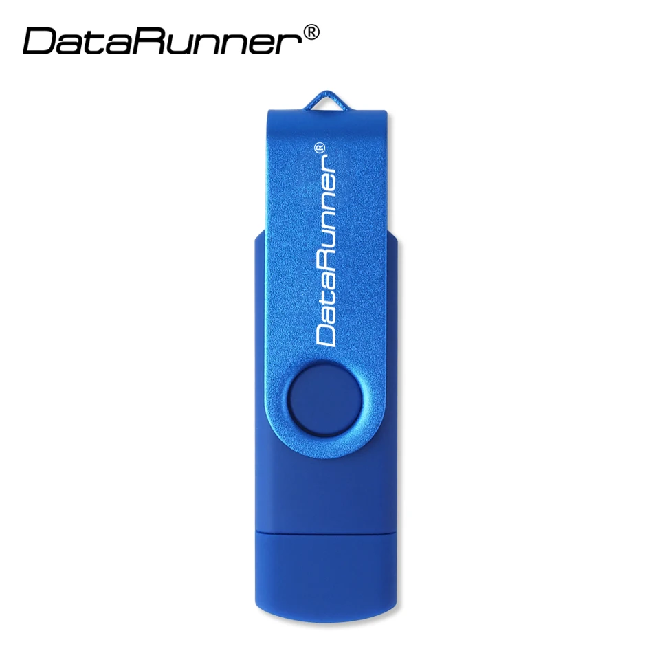 DataRunner USB 2.0 Flash Drive OTG Pen Drive 128GB USB Stick 8GB 16GB 32GB 64GB Pendrive Flash Disk voor MicroUSB Android/PC