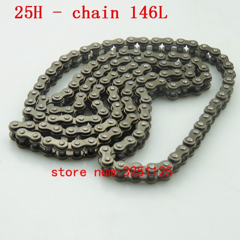 Tylna zębatka 25H 68T, łańcuch 25H 146 ogniw, 7 zębów zębatka robić elektrycznego trójkołowego mini moto motorynka ATV Quad: 25H 146L chain