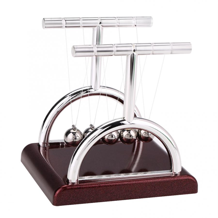 's Cradle Steel Balance Ball Physics Science Pendulum Desk Fun Toy 's Cradle Desk Table Decor Balance Ball