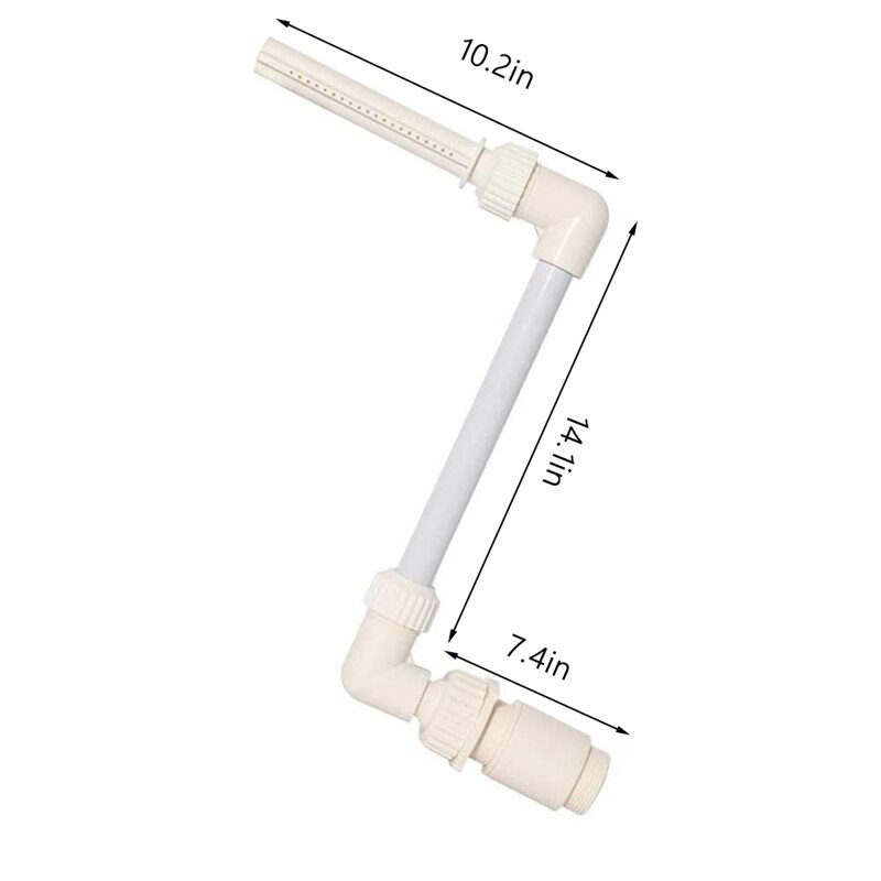 Mini Waterfall Swimming Pool Fountain Jets Led Lights Ground Tool Adjustable For Pool Pond Waterfall Garden Home Decoration: Default Title