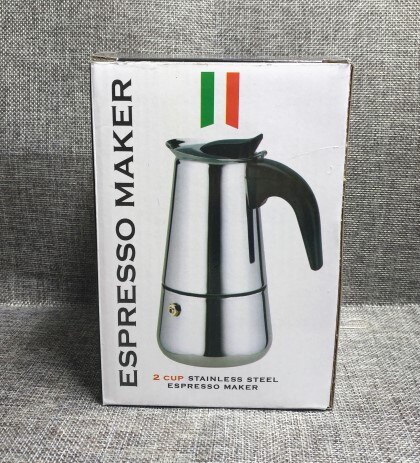 Roestvrijstalen koffiepot mokka espresso latte percolator fornuis koffiezetapparaat pot percolator drankgereedschap cafetière latte fornuis: 100ml