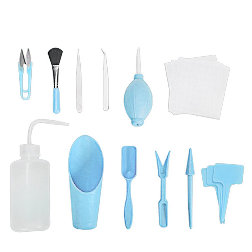 Combination Of Tools For Growing Succulent Plants Transplanting Tool Set Loosening Soil Supplies Gardening Hand Tool Set: blue 12pcs