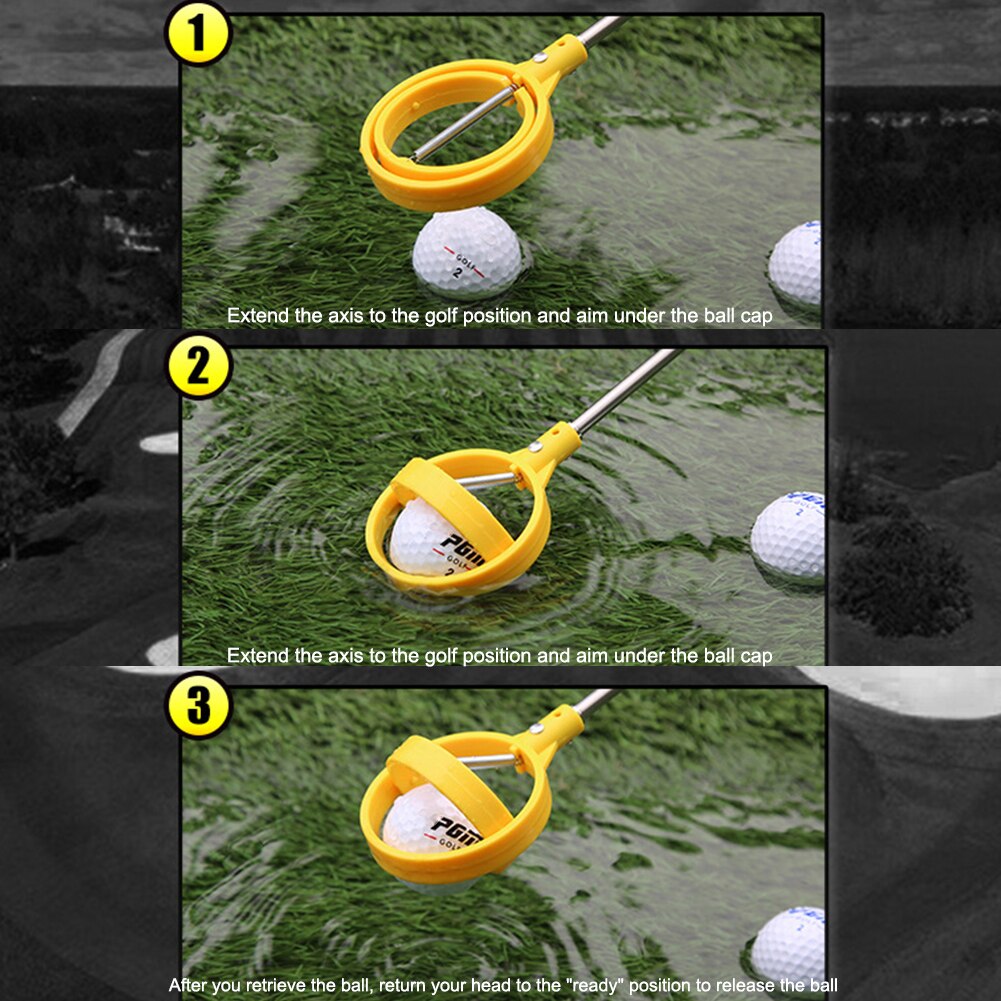 8 -osainen golfpallonnoutaja teleskooppinen golfpallo irrotettava poimintatyökalut kannettavat ulkoilutarvikkeet
