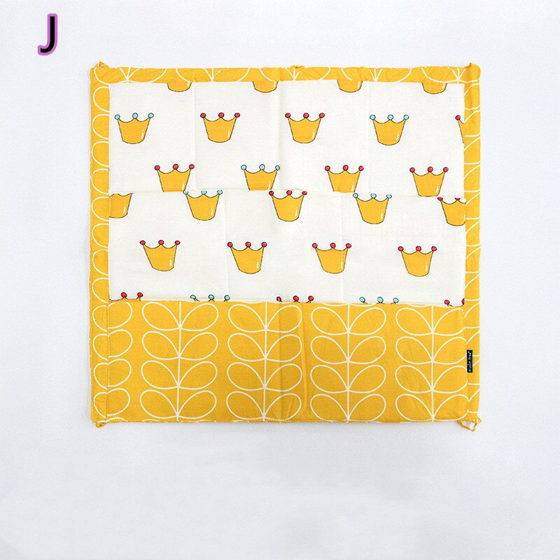Sac de rangement de dessin animé, sac de rangement suspendu, lit bébé, marque, organisateur de berceau en coton, poche à jouets pour couches, ensemble de literie de berceau: J