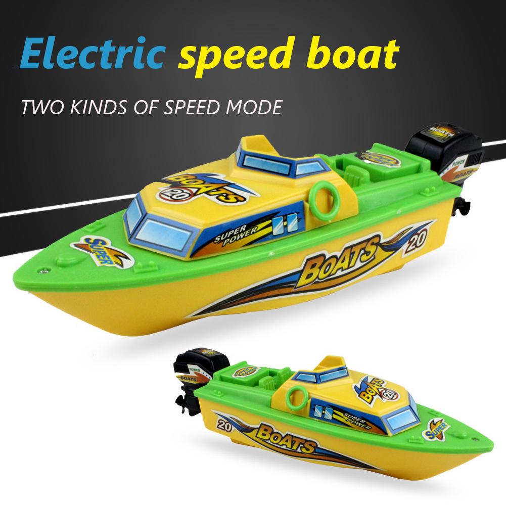 Kinderen Zomer Mini Elektrische Speed Boot Baden Douche Water Play Game Speelgoed Hoge Prestaties Boot Speelgoed Water Speelgoed Voor kinderen