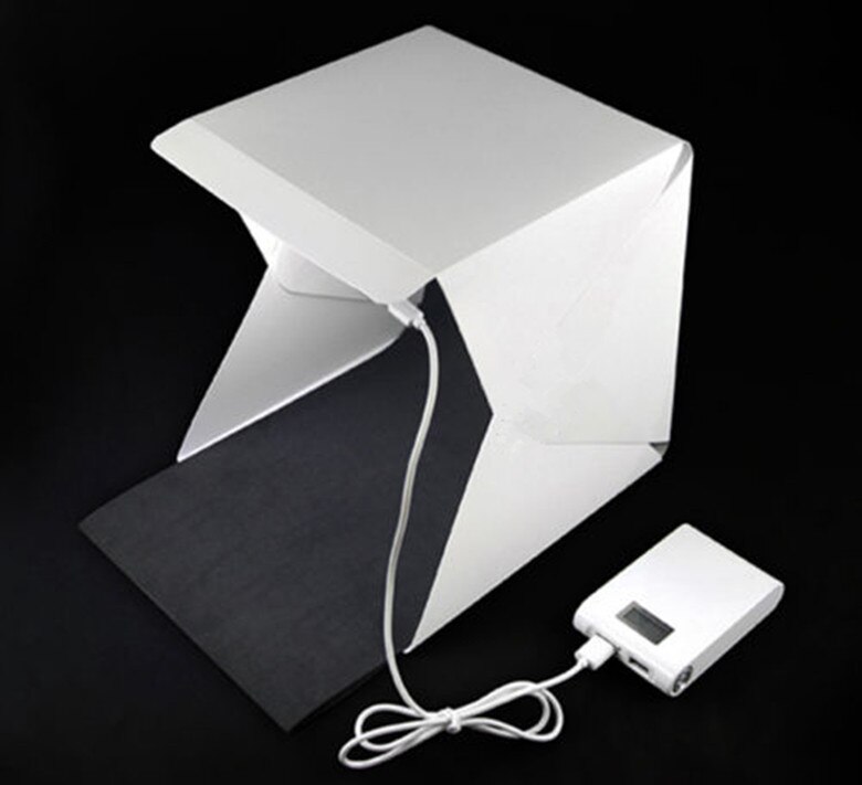Licht Kamer Fotostudio Foto Achtergrond Fotografie Verlichting Mini Vouwen Lightbox voor DSLR Camera 26x23x24cm