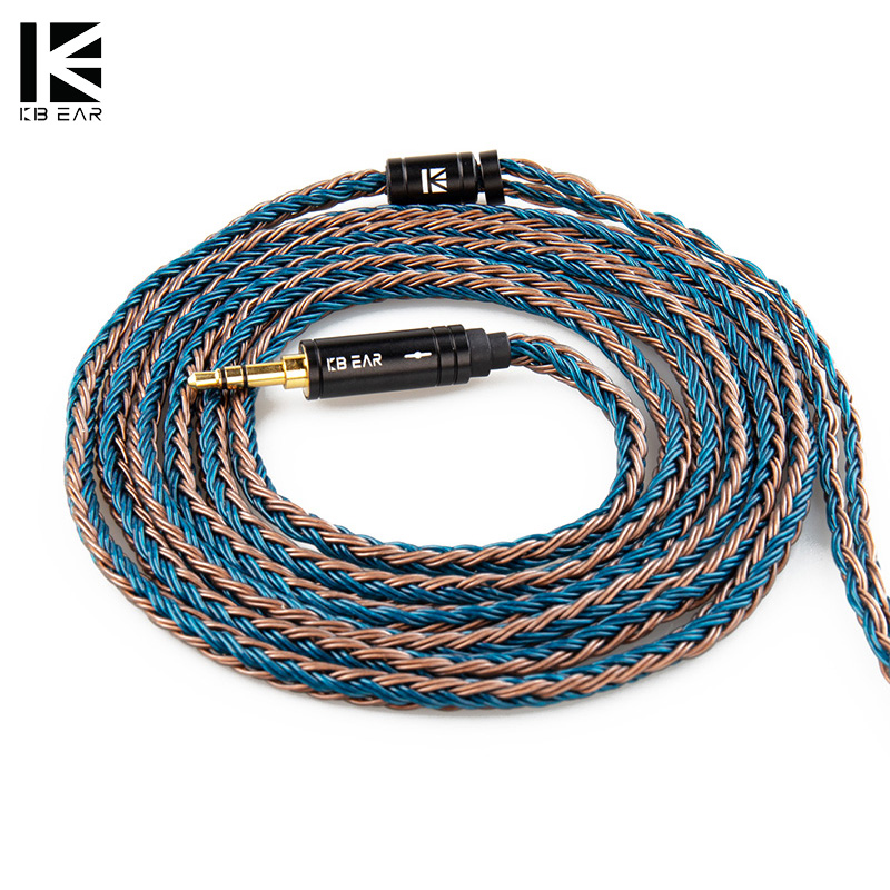 KBEAR ST16 Plus Crystal 16 Cores 2M Long Upgrade Cable 5N Single Copper Silver-plated MMCX/QDC/2PIN Connector For KS1 Star river