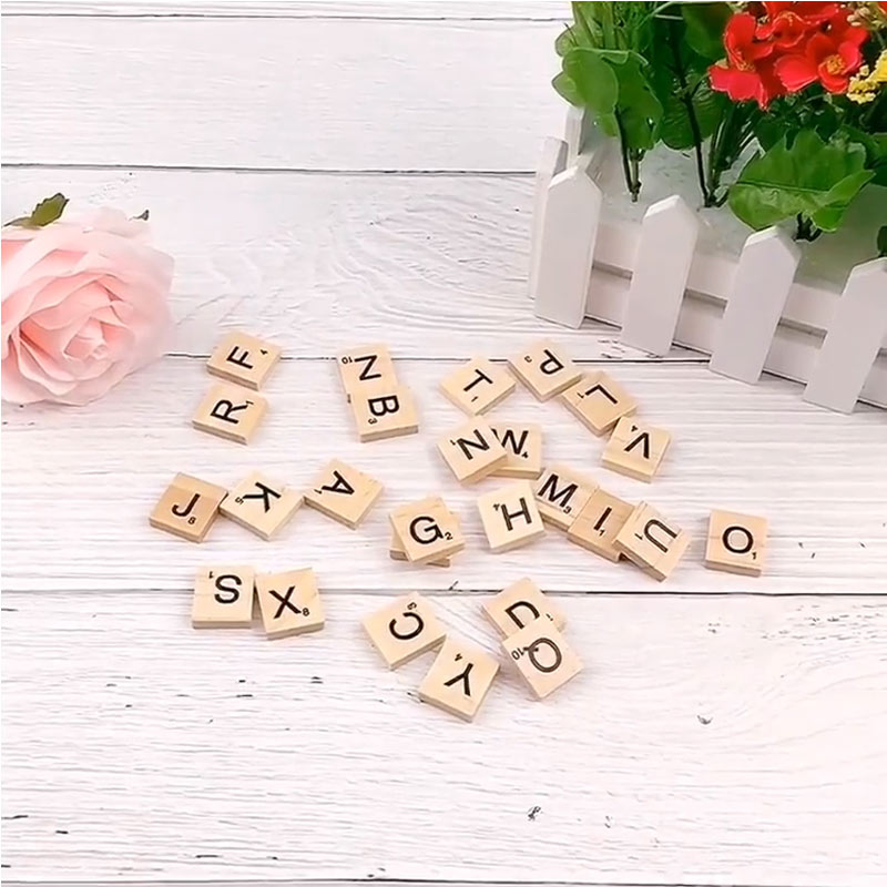 26pcs Wooden English Alphabet Letter Set DIY Create Ornaments for Photo Shooting Photography Background Accessories fotografia
