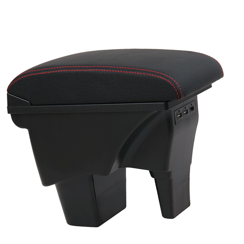 Armsteun Box Cover Holder Universal Car Center Console Modificatie Accessoires Opbergdoos Met Usb Voor Suzuki Vitara: Rood